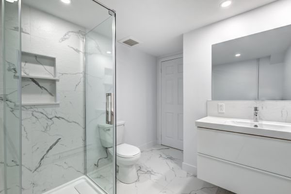 Basement Bathroom Construction in Milford